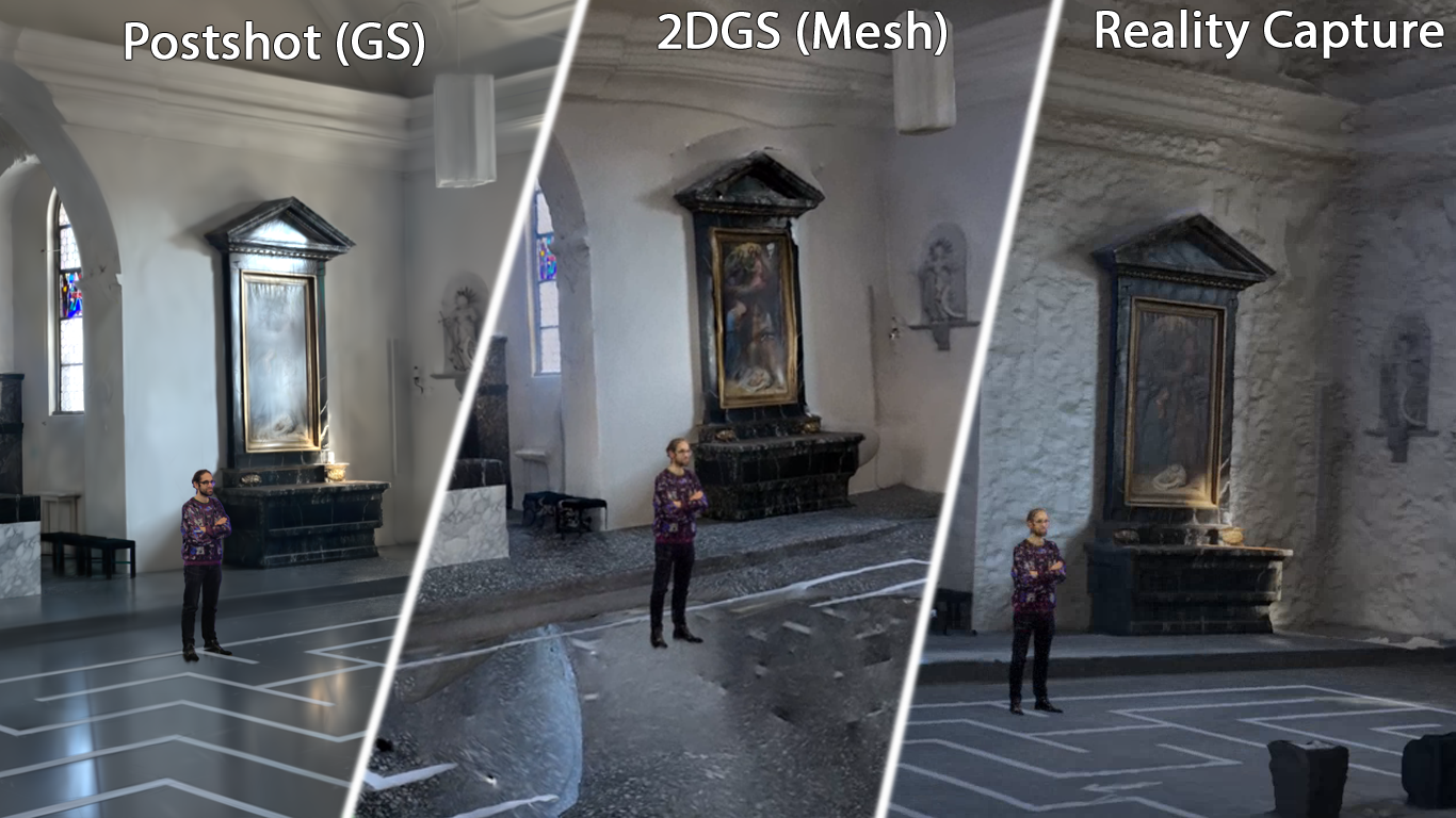 Teaser image for Gaussian Splatting vs. Classical Photogrammetry